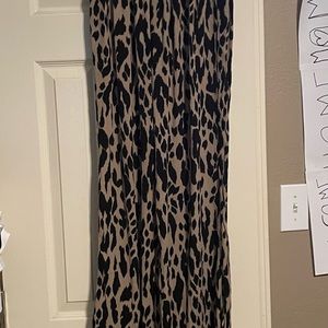 Leopard print flowy pants, NWOT